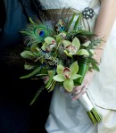 Peacock and Orchids Bouquet