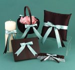 Baby Blue and Brown Wedding Accessories