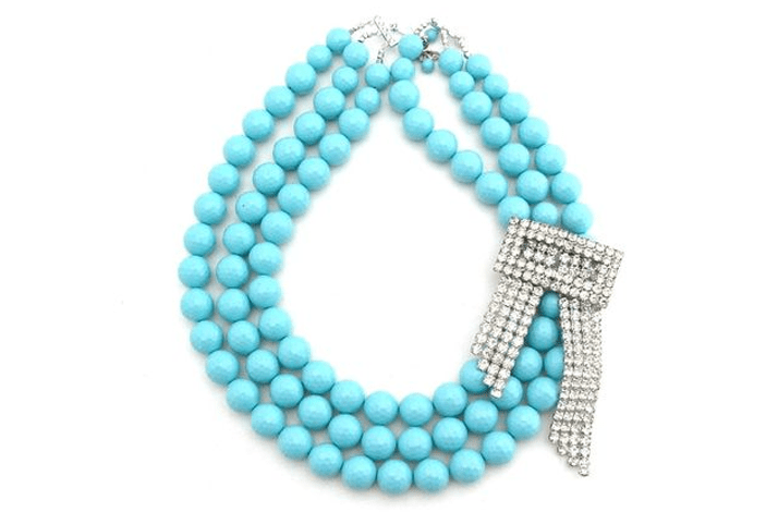 Baby Blue Bridal Necklace